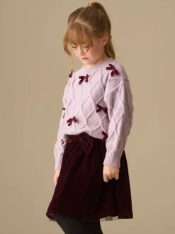 Angel & Rocket Red Chloe Velvet Skirt