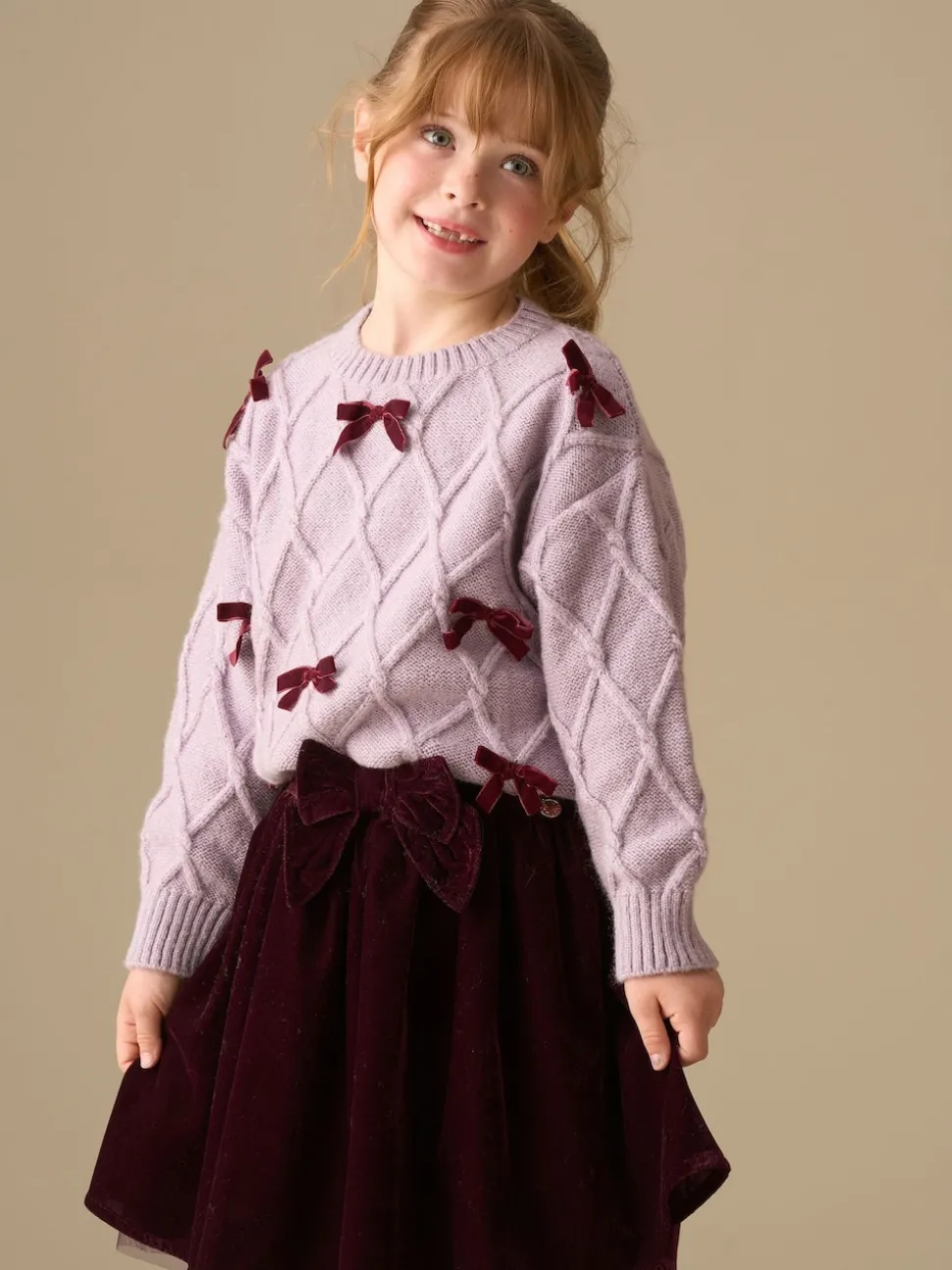 Angel & Rocket Red Chloe Velvet Skirt