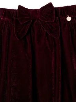 Angel & Rocket Red Chloe Velvet Skirt
