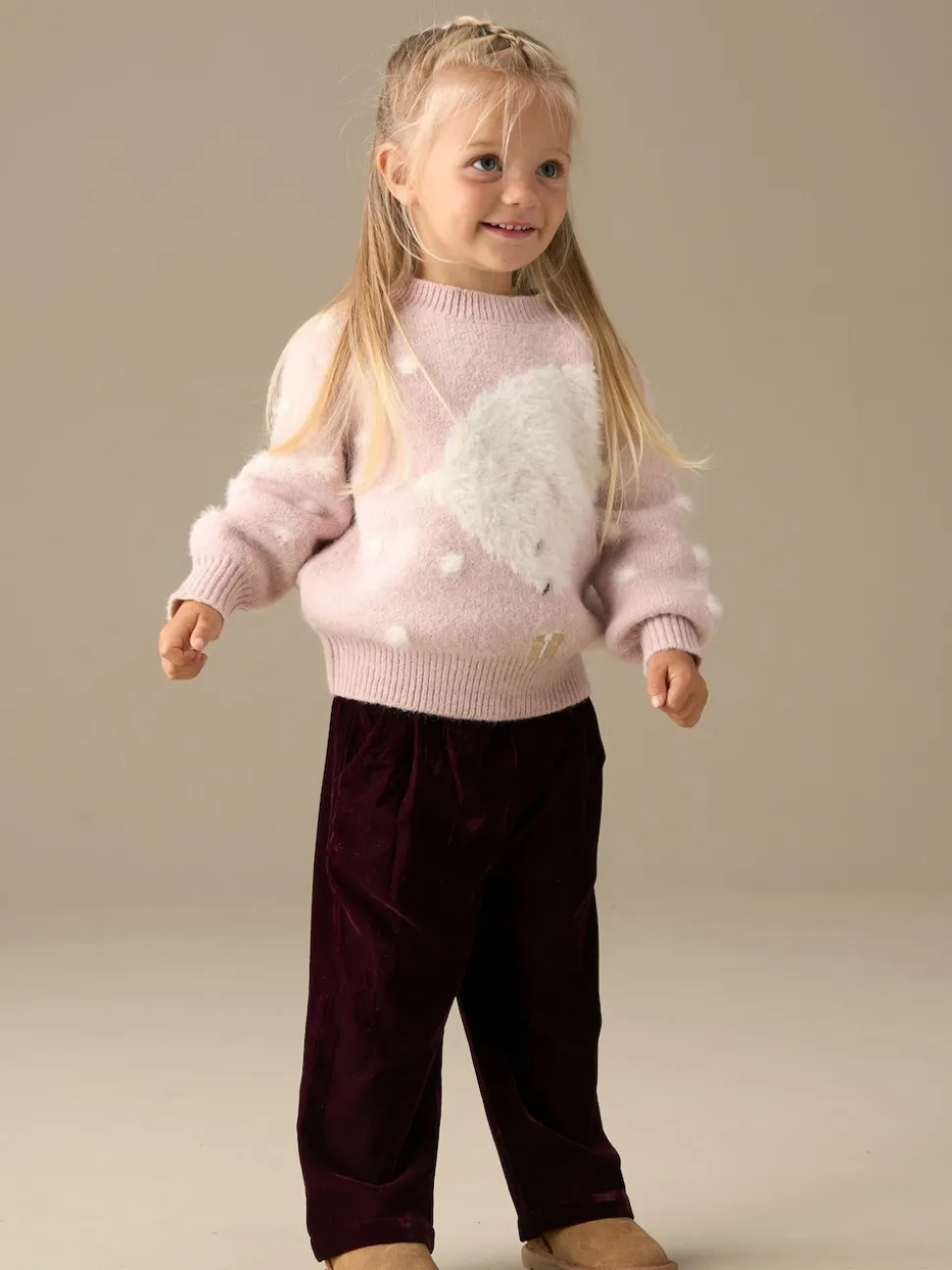Angel & Rocket Red Chloe Velvet Wide Leg Trousers