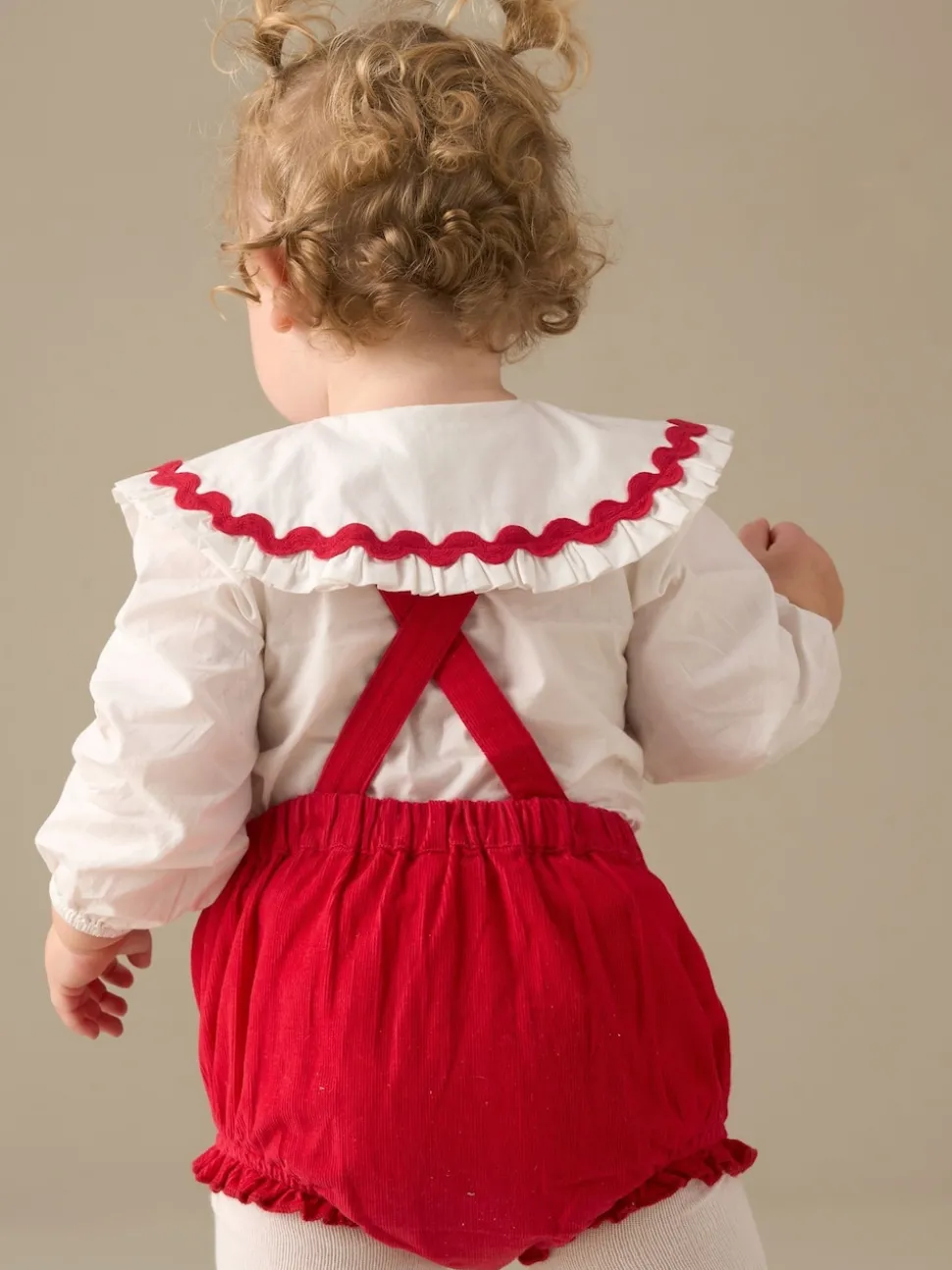 Angel & Rocket Red Dolly Red Romper And White Rompersuit