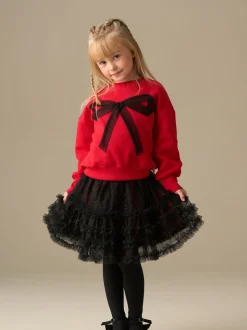Angel & Rocket Red Freya Mesh Bow Sweater
