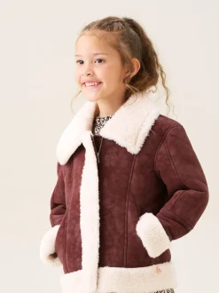 Angel & Rocket Red Halle Faux Leather Fur Jacket