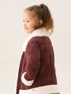 Angel & Rocket Red Halle Faux Leather Fur Jacket