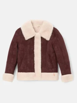 Angel & Rocket Red Halle Faux Leather Fur Jacket