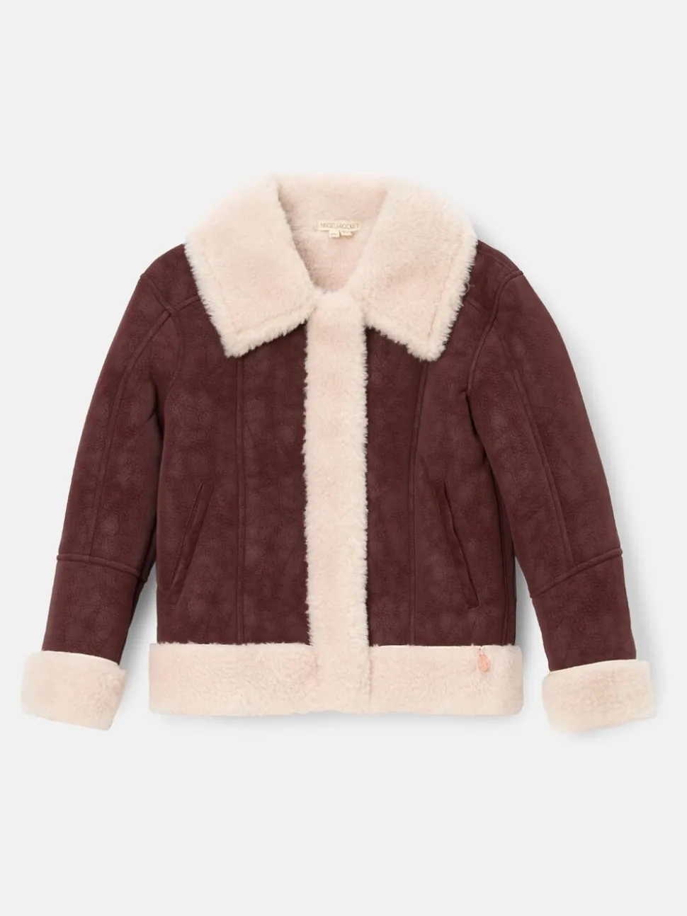 Angel & Rocket Red Halle Faux Leather Fur Jacket