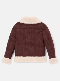 Angel & Rocket Red Halle Faux Leather Fur Jacket