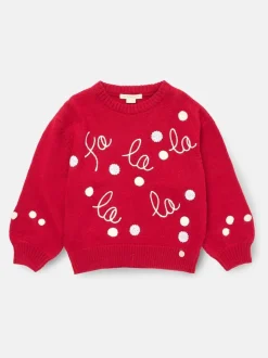 Angel & Rocket Red Holly Fa La La La Jumper