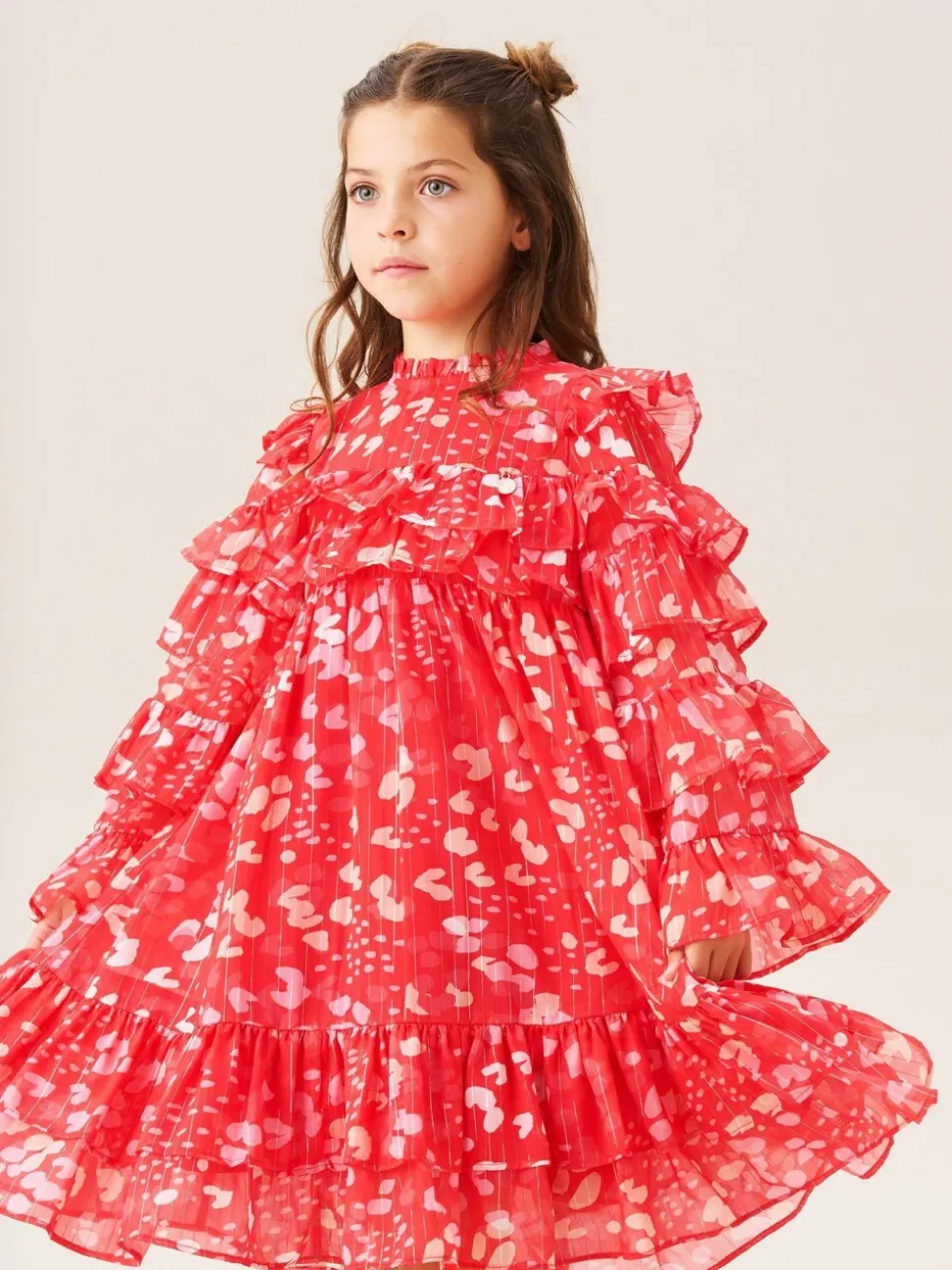 Angel & Rocket Red Imogen Leopard Print Frill Dress