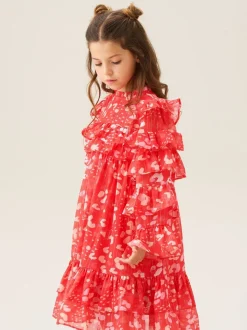 Angel & Rocket Red Imogen Leopard Print Frill Dress