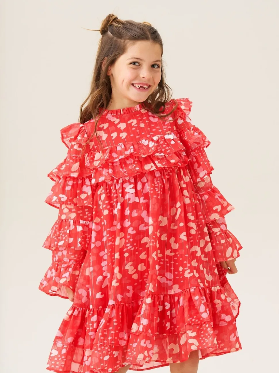Angel & Rocket Red Imogen Leopard Print Frill Dress