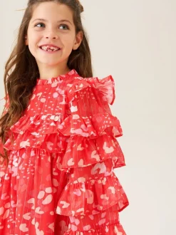 Angel & Rocket Red Imogen Leopard Print Frill Dress