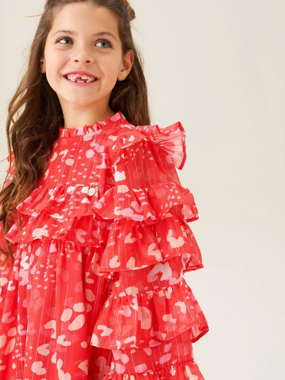 Angel & Rocket Red Imogen Leopard Print Frill Dress