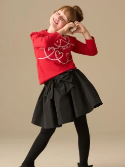 Angel & Rocket Red Noelle Sequin Heart Long Sleeve Top