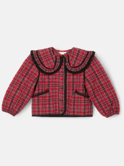 Angel & Rocket Red Paloma Red Check Collar Jacket
