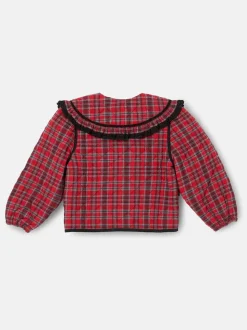 Angel & Rocket Red Paloma Red Check Collar Jacket