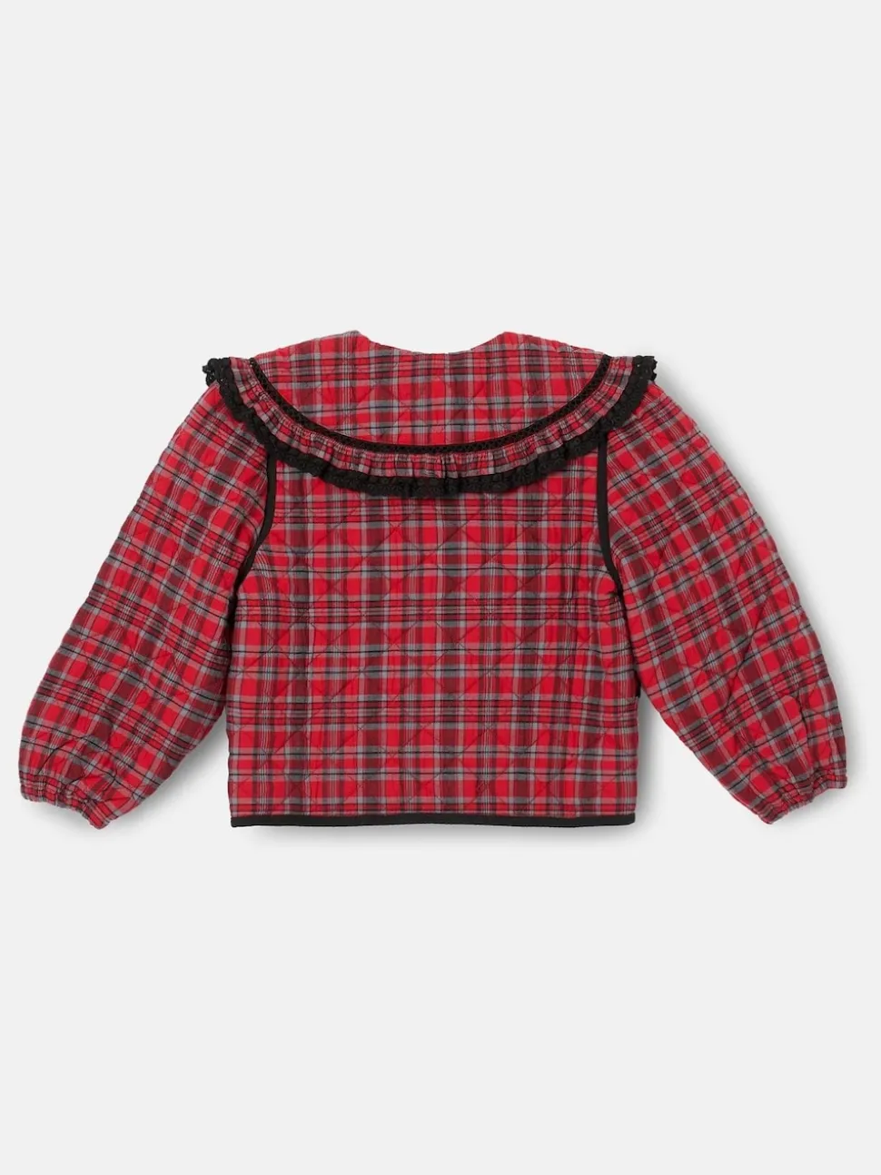 Angel & Rocket Red Paloma Red Check Collar Jacket