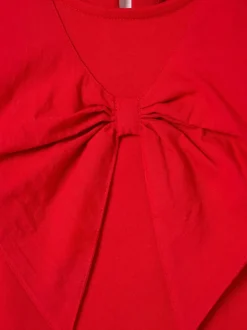 Angel & Rocket Red Tilly Woven Collar Puff Sleeve Top
