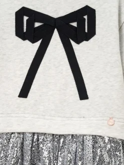 Angel & Rocket Silver Ella Sequin Skirt Sweat Dress