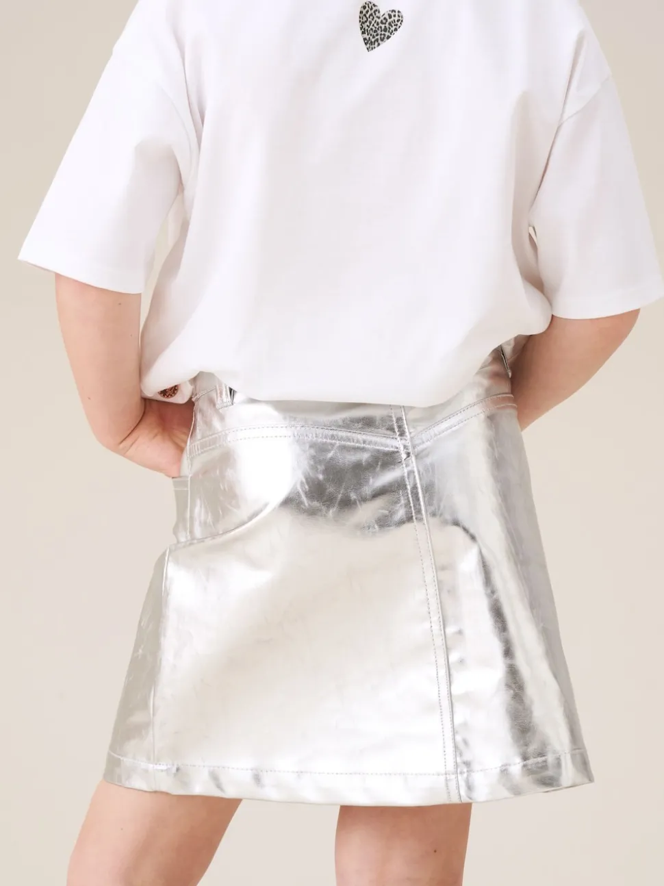 Angel & Rocket Silver Mallory Mini Skirt