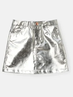 Angel & Rocket Silver Mallory Mini Skirt