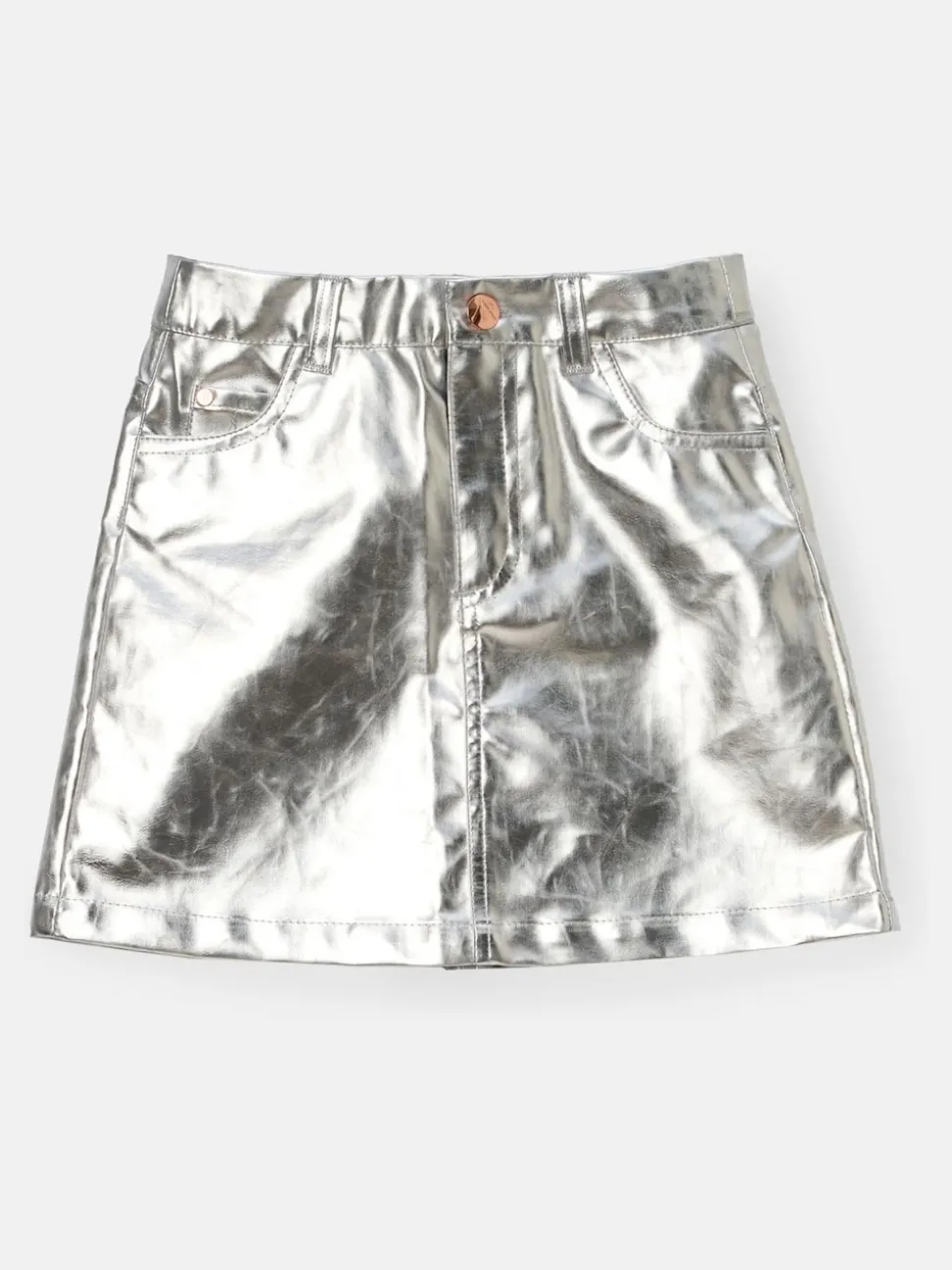 Angel & Rocket Silver Mallory Mini Skirt