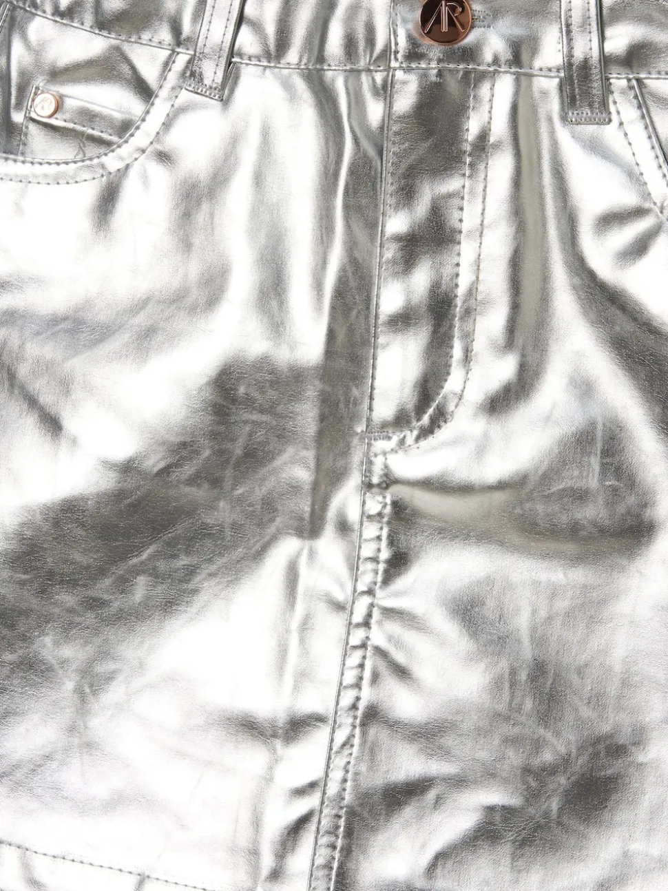 Angel & Rocket Silver Mallory Mini Skirt