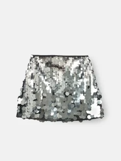 Angel & Rocket Silver Natalia Disco A Line Skirt