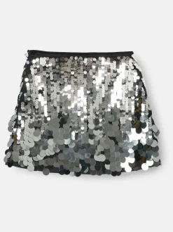 Angel & Rocket Silver Natalia Disco A Line Skirt