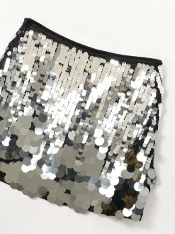 Angel & Rocket Silver Natalia Disco A Line Skirt