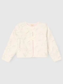 Angel & Rocket White Aurora Embroidered Tie Front Jacket