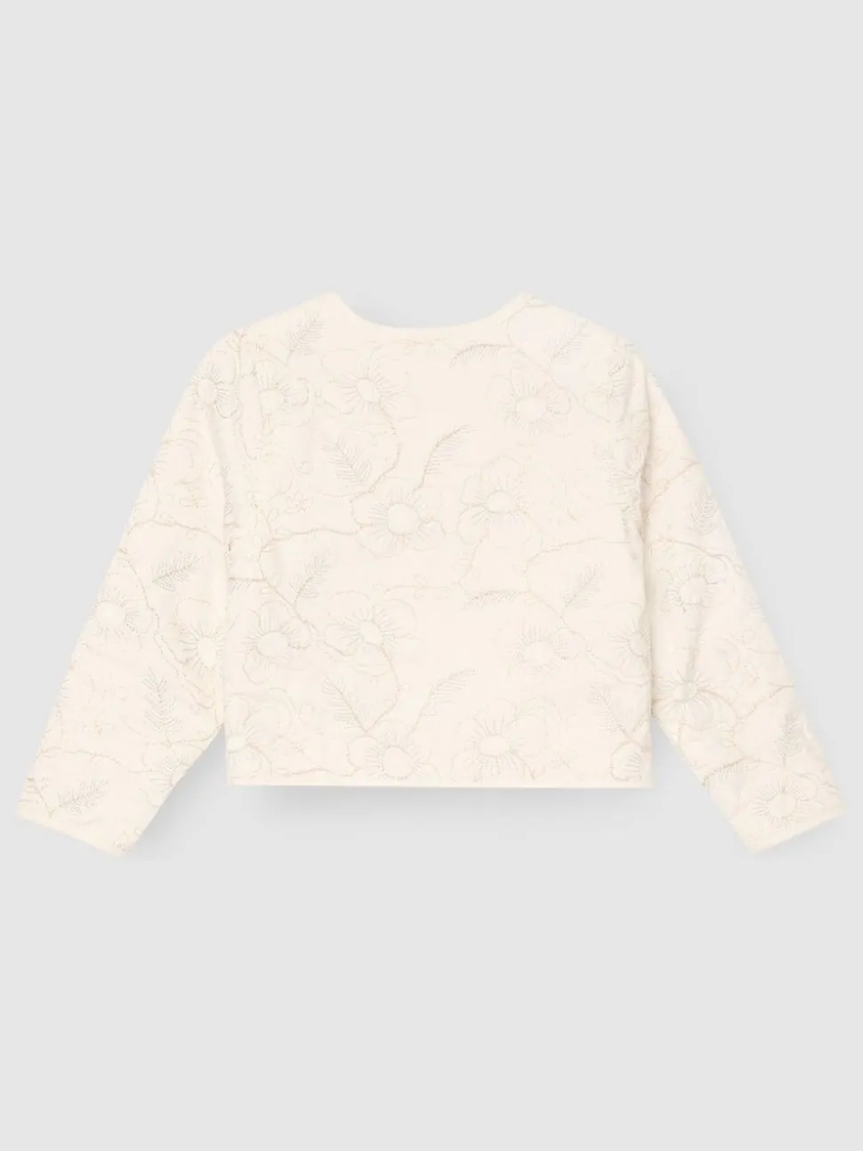 Angel & Rocket White Aurora Embroidered Tie Front Jacket