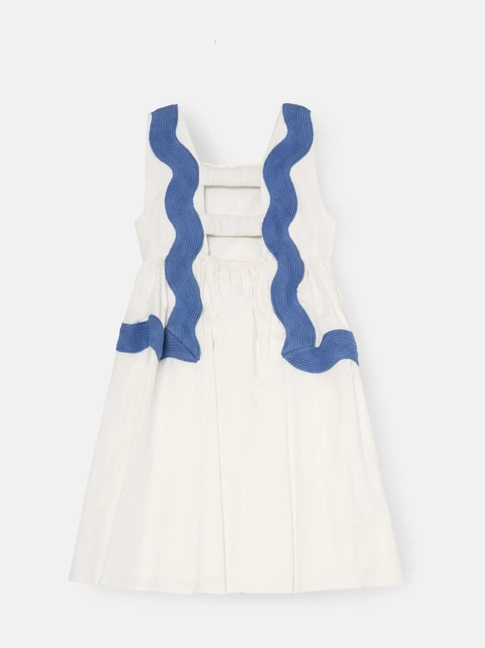 Angel & Rocket White Avery Ric Rac Panelled Dress