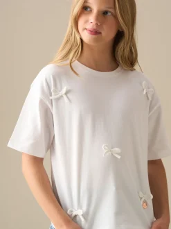 Angel & Rocket White Becca Bow T-Shirt