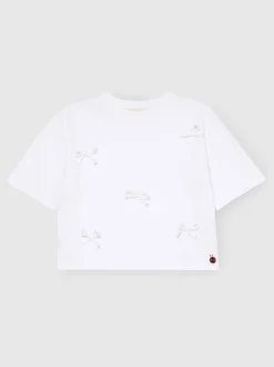 Angel & Rocket White Becca Bow T-Shirt