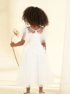 Angel & Rocket White Cascade Lace Anelise Dress