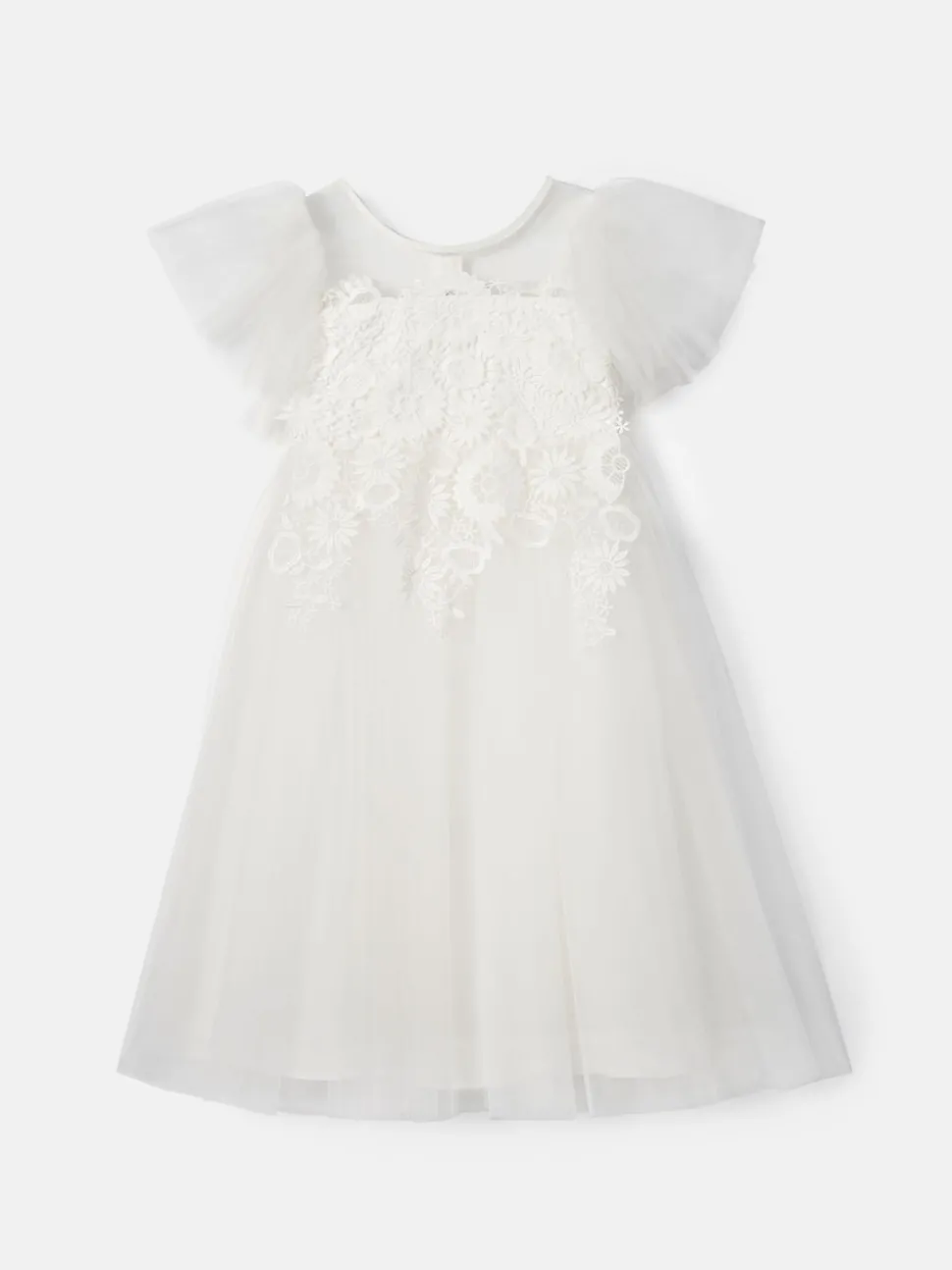 Angel & Rocket White Cascade Lace Anelise Dress