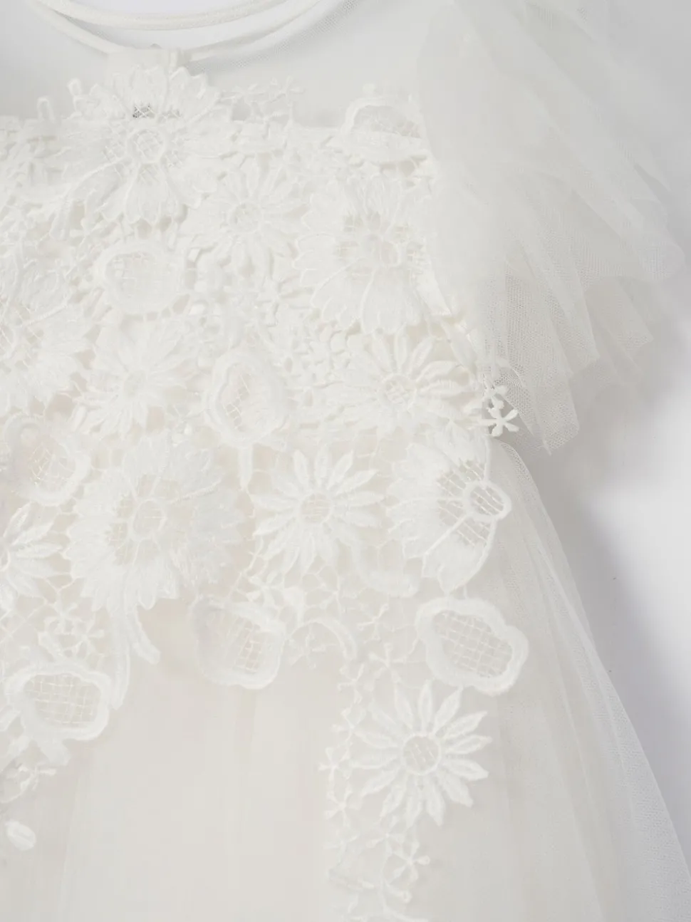 Angel & Rocket White Cascade Lace Anelise Dress