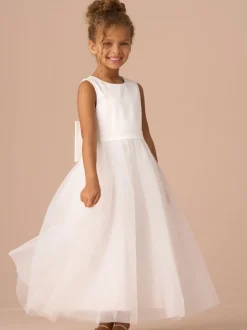 Angel & Rocket White Charlotte Ballerina Bow Dress