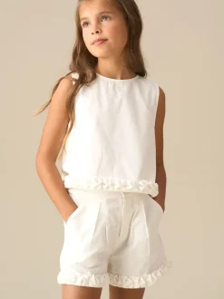 Angel & Rocket White Emmie Woven Top