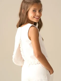 Angel & Rocket White Emmie Woven Top
