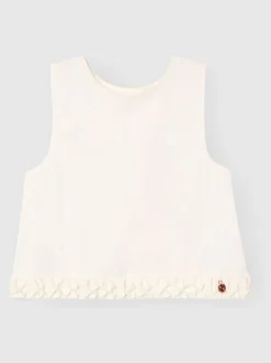 Angel & Rocket White Emmie Woven Top