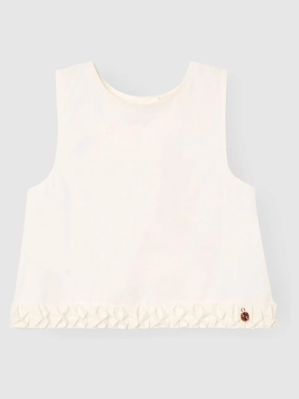 Angel & Rocket White Emmie Woven Top