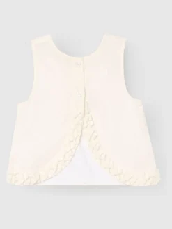 Angel & Rocket White Emmie Woven Top