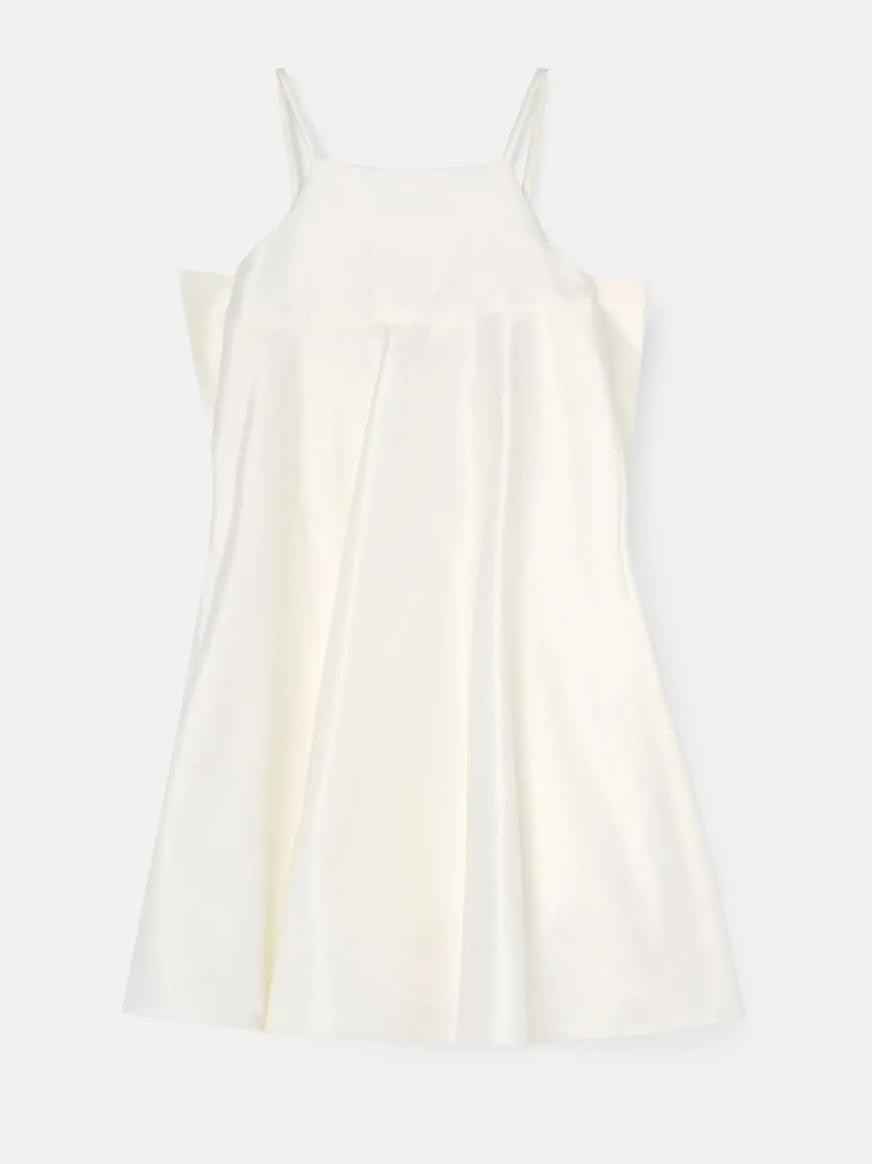 Angel & Rocket White Gabriella Bow Pleat Dress