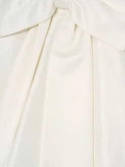 Angel & Rocket White Gabriella Bow Pleat Dress