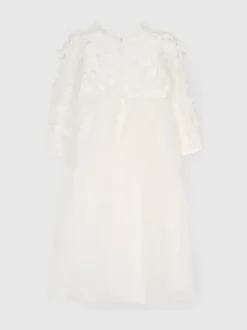 Angel & Rocket White Gabrielle Embellished Mesh Dress