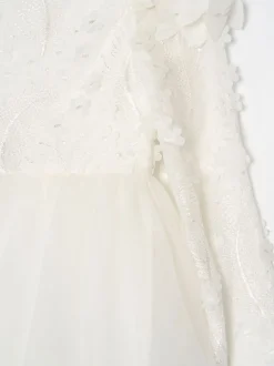 Angel & Rocket White Gabrielle Embellished Mesh Dress