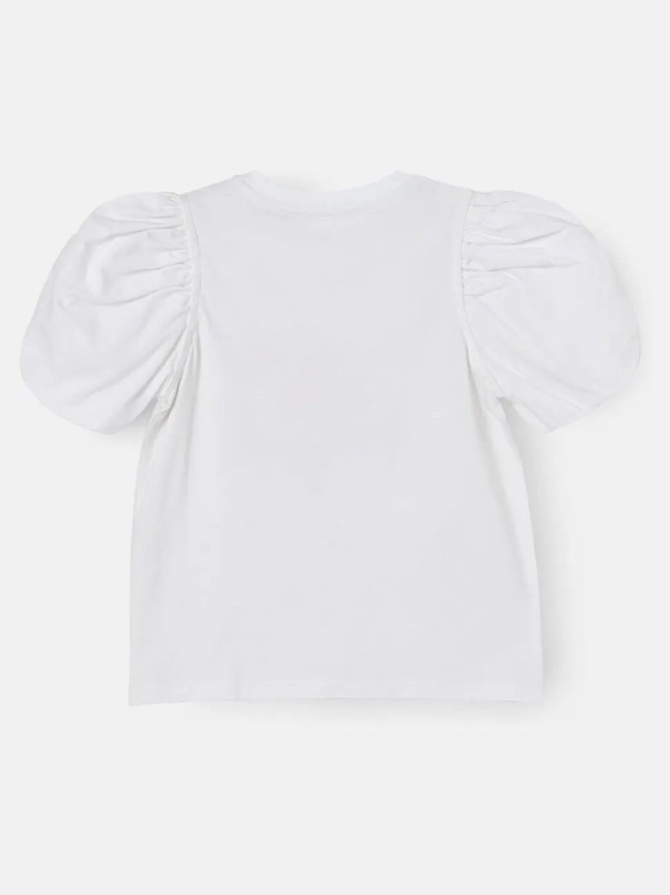 Angel & Rocket White Heidi Puff Sleeve Embellished Top