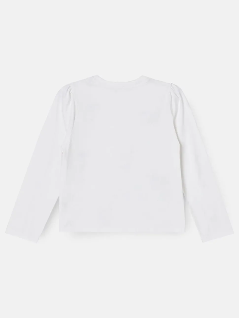 Angel & Rocket White Imogen Embroidered Bow Long Sleeve Top